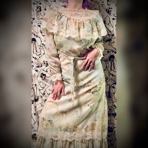 Vintage Floral Maxi Dress